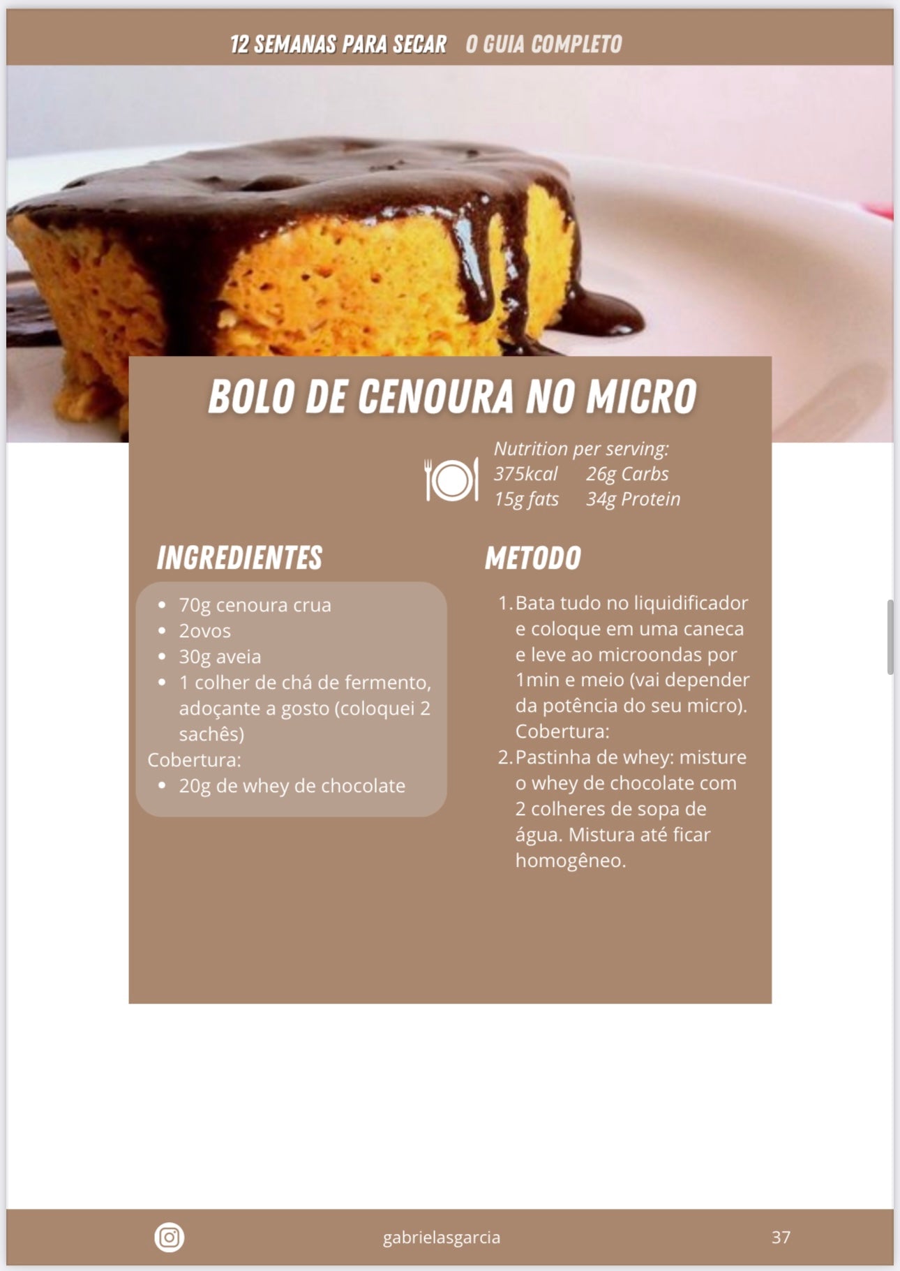 12 Semanas para Secar- Planilha de treinos & Nutrição