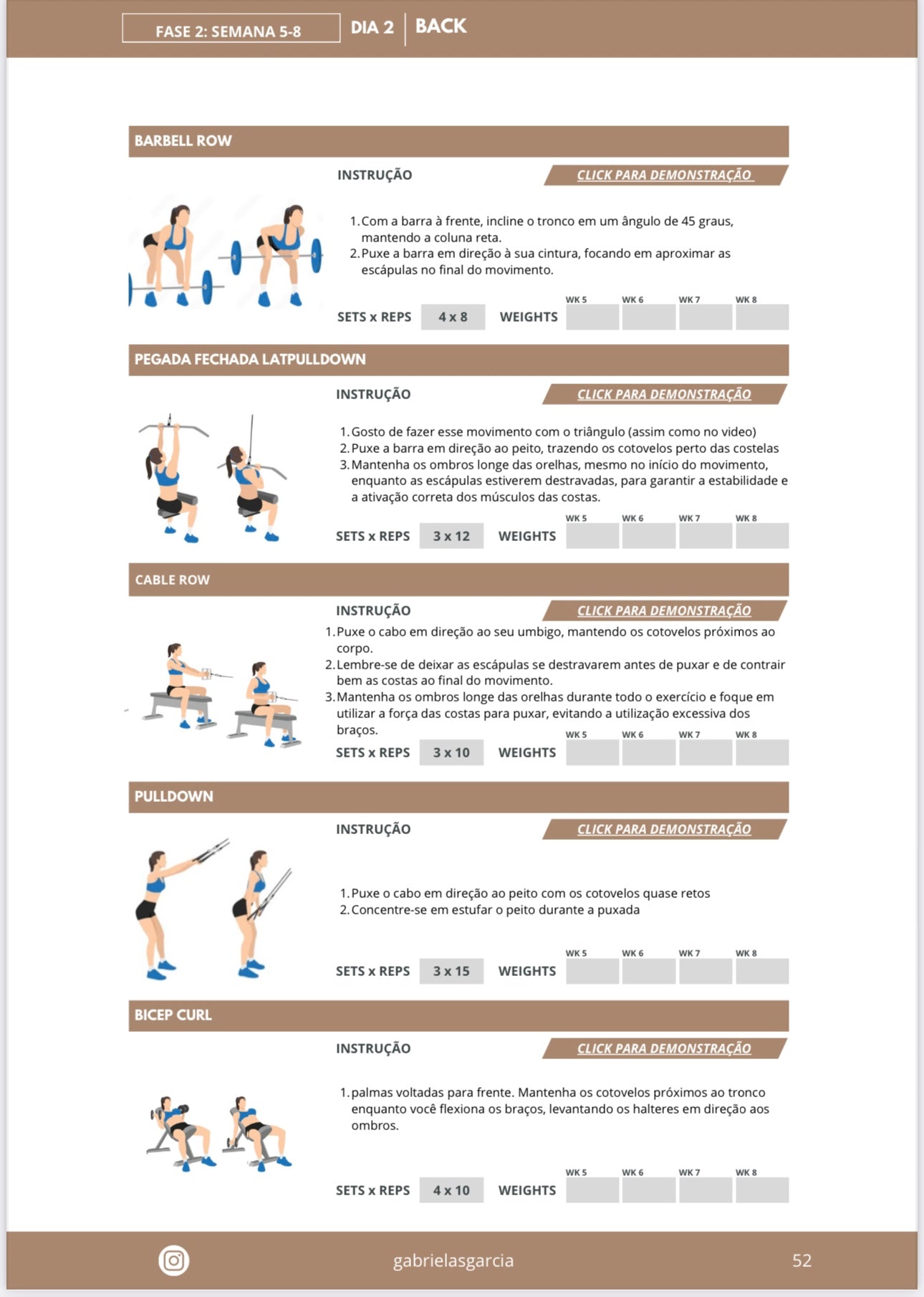 12 Semanas para Secar- Planilha de treinos & Nutrição